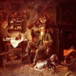 Custom Oil Painting Reproduction of Ludwig Knaus' A Forester at Home – Realist Portrait Art