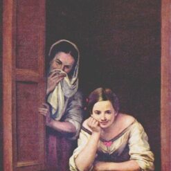 Bartolomé Esteban Murillo’s A Girl and Her Duenna – 1670 Baroque Genre Painting Replica