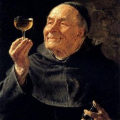 Eduard von Grützner’s A Good Drink – Romanticism Genre Painting Replica