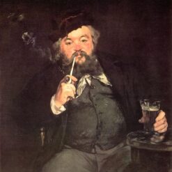 A Good Glass of Beer – Inspired by Edouard Manet (1873) Realist Oil Painting