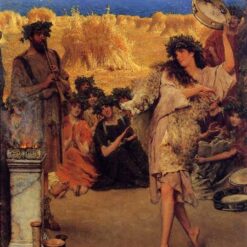 A Harvest Festival – Mythological Oil Painting by Sir Lawrence Alma-Tadema (1880)