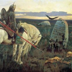 Romantic Symbolism Masterpiece – A Knight at the Crossroads, 1878 by Viktor Vasnetsov