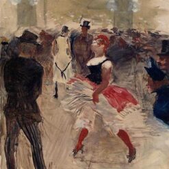 Post-Impressionist Masterpiece 'A l'Élysée Montmartre' by Henri de Toulouse-Lautrec (1888)