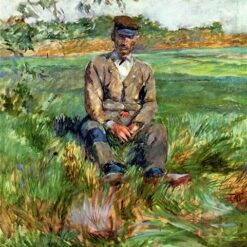 Henri de Toulouse-Lautrec A Laborer at Celeyran – 1882 Oil Portrait on Canvas
