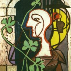 Oil Painting Inspired by Picasso’s Surrealist Period – 'A Lamp' (1931) Portrait Art on Canvas
