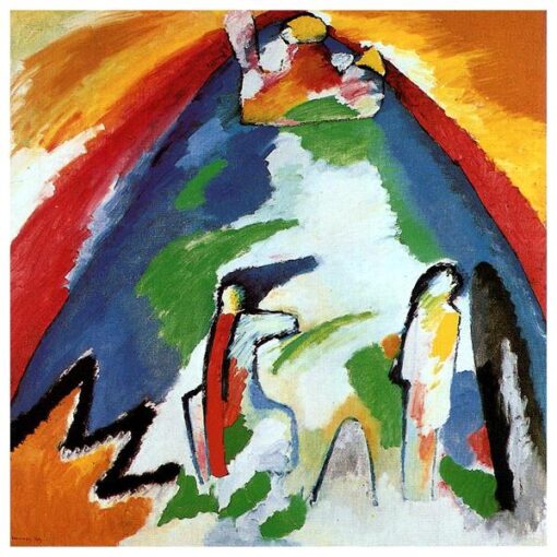 Wassily Kandinsky - Ein Berg (1909) Expressionistische Landschaft