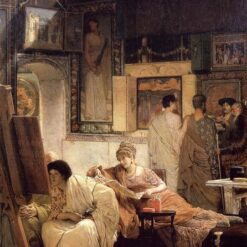 Sir Lawrence Alma-Tadema Oil Painting – A Picture Gallery (Benjamin Constant) (1866)
