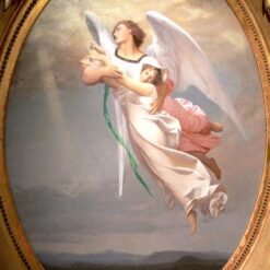 A Soul Taken Away by an Angel – 1853 by Jean-Léon Gérôme | Allegorical Oil Painting