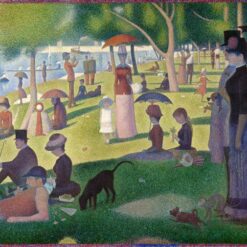 Hand-Painted Georges Seurat ‘Sunday Afternoon on the Island of La Grande Jatte’ Oil Painting - Pointillist Neo-Impressionist Art on Canvas from Dafen Village Studio