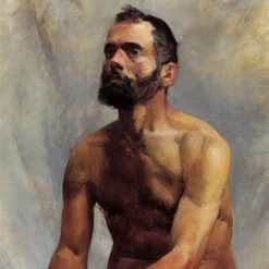 Henri de Toulouse-Lautrec Nude Academic Study – 1883 Realism Oil on Canvas