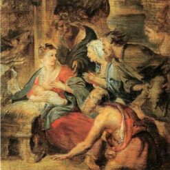 Adoration of the Shepherds" – Baroque Religious Art by Peter Paul Rubens