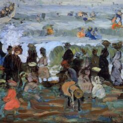 After the Storm by Maurice Prendergast – Impressionist Marina Oil Painting (c. 1902-1906)