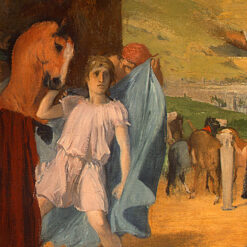 Impressionist History Painting: ‘Alexander and Bucephalus (Detail)’ by Edgar Degas – Oil Reproduction (1861)