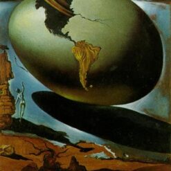 Allegory of an American Christmas – Surreal Christmas Allegory Oil Painting Inspired by Salvador Dali