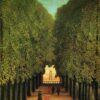 Alleyway in the Park of Saint Cloud by Henri Rousseau – 1908 Naïve Art Landscape Oil Painting Replica | Hand-Painted on Canvas