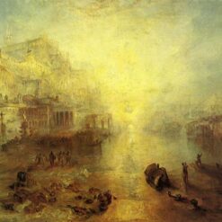 J.M.W. Turner Oil Painting – Ancient Italy. Ovid Banished from Rome, 1838, Romantic History Painting