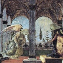 Annunciation by Sandro Botticelli – Early Renaissance Religious Painting, Tempera on Panel
