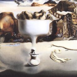 Apparition of Face and Fruit Dish on a Beach" Inspired by Salvador Dali | Surrealist Oil Painting Replica