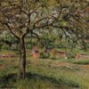 Apple Tree at Eragny" – 1884, Impressionist Oil Painting by Camille Pissarro