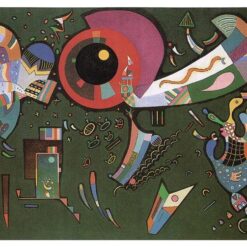 Wassily Kandinsky – Around the Circle (1940) – A Dynamic Exploration of Color and Form in Abstract Art