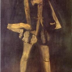 Arrangement in Black, No. 3 by Whistler - Sir Henry Irving as Philip II of Spain, 1876 Portrait Oil Painting