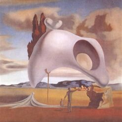 Atavistic Vestiges After the Rain – Surreal Landscape Painting Inspired by Salvador Dali