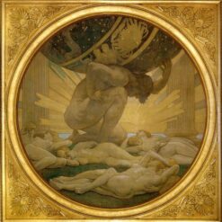 John Singer Sargent Oil Painting – Atlas and the Hesperides, 1922-1925, Neoclassical Mythological Art