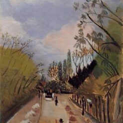 Avenue de l'Observatoire by Henri Rousseau – 1896-1898 Naïve Art Oil Painting Replica | Hand-Painted Cityscape on Canvas
