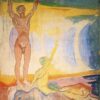Awakening Men by Edvard Munch – 1911-1916 Expressionist Oil Painting