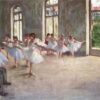 Edgar Degas' 'Ballet Rehearsal' – Hand-Painted Oil Reproduction of an Impressionist Ballet Painting