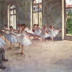 Edgar Degas' 'Ballet Rehearsal' – Hand-Painted Oil Reproduction of an Impressionist Ballet Painting