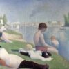 Hand-Painted Georges Seurat ‘Bathers at Asnières’ Oil Painting - Pointillism & Neo-Impressionism Genre Art on Canvas from Dafen Village Studio