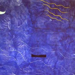 Inspired by Joan Miró’s Bathing Woman (1925) – Abstract Surrealist Figurative Oil Painting (73 x 92 cm)