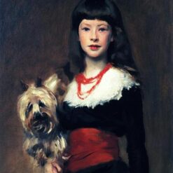 Oil Painting Inspired by John Singer Sargent’s Beatrice Townsend – Realistic Portrait Art on Canvas