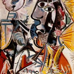 Oil Painting Inspired by Picasso’s Expressionism and Surrealism – 'Big Heads' (Grandes têtes) (1969) Genre Art on Canvas