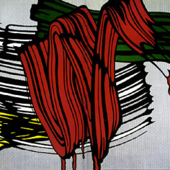 Roy Lichtenstein 'Big Painting VI' Pop Art Abstract – Customizable Magna & Oil Canvas Art