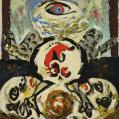 Inspired by Jackson Pollock’s Bird (1941) – Expressionist Oil on Canvas (61.6 x 70.5 cm)