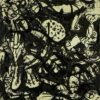 Inspired by Jackson Pollock’s Black & White (Number 20) – Large Abstract Action Painting Oil on Canvas (162.56 x 145.26 cm)