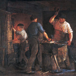 Blacksmith at Hornbaek by Peder Severin Kroyer – 1875 Realism Oil Painting Reproduction