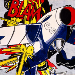 Roy Lichtenstein 'Blam' Pop Art Oil Painting – Customizable Canvas Art for Modern Interiors