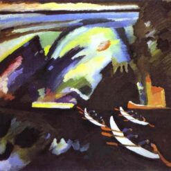 Wassily Kandinsky – Boat Trip (1910) – Bold Expressionism in Marina Art