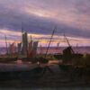 boats in the harbour at evening caspar david friedrich.jpgLarge