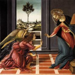 The Cestello Annunciation by Sandro Botticelli – Early Renaissance Religious Oil Painting