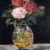 Oil Painting Inspired by Edouard Manet: Bouquet of Flowers (1882) Still Life on Canvas