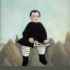 Henri Rousseau "Boy on the Rocks" Reproduction – Naïve Art Oil Painting for Home Decor