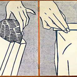 Roy Lichtenstein 'Bread in Bag' Pop Art Oil Painting – Customizable Canvas Art for Modern Spaces