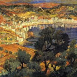 Impressionist Landscape Oil Painting Inspired by Salvador Dalí – Cadaqués (c.1922)