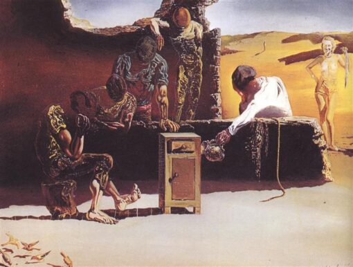 Cardinal, Cardinal – Surreal Symbolic Painting Inspired by Salvador Dali