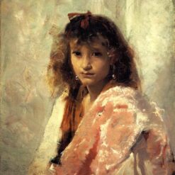 Oil Painting Inspired by John Singer Sargent’s Carmela Bertagna – Realistic Portrait on Canvas