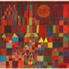Castle and Sun by Paul Klee – 1928 Expressionist Figurative Oil Painting